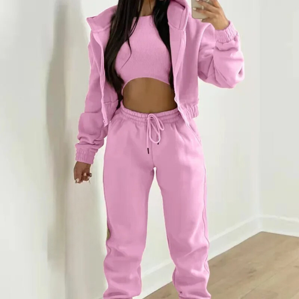 VIVA™ | Trendy Three-Piece Tracksuit for Women