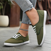 Adalyn - Wit canvas sneakers - ShanovaShanova