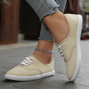 Adalyn - Wit canvas sneakers - ShanovaShanova