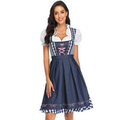 Anna - Maria Oktoberfest Jurk - Traditionele Dirndl - Beiers Ruitpatroon - Katoen - Polyester - ShanovaShanova