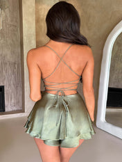 Backless Satin Dress | Limited Edition - ShanovaShanova