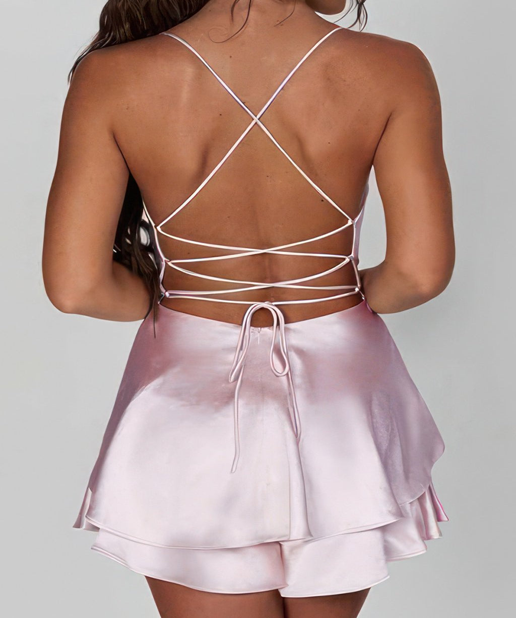 Backless Satin Dress | Limited Edition - ShanovaShanova