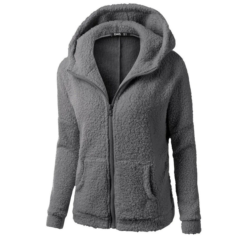 Bernadette - Teddy Fleece Vest Dames - Knuffelzacht - Met Capuchon en Zakken - ShanovaShanova