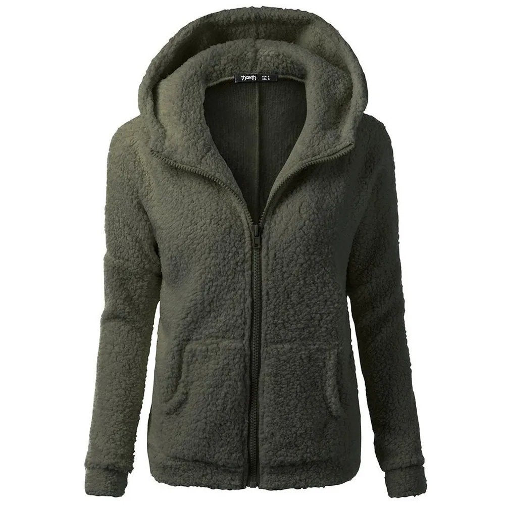 Bernadette - Teddy Fleece Vest Dames - Knuffelzacht - Met Capuchon en Zakken - ShanovaShanova