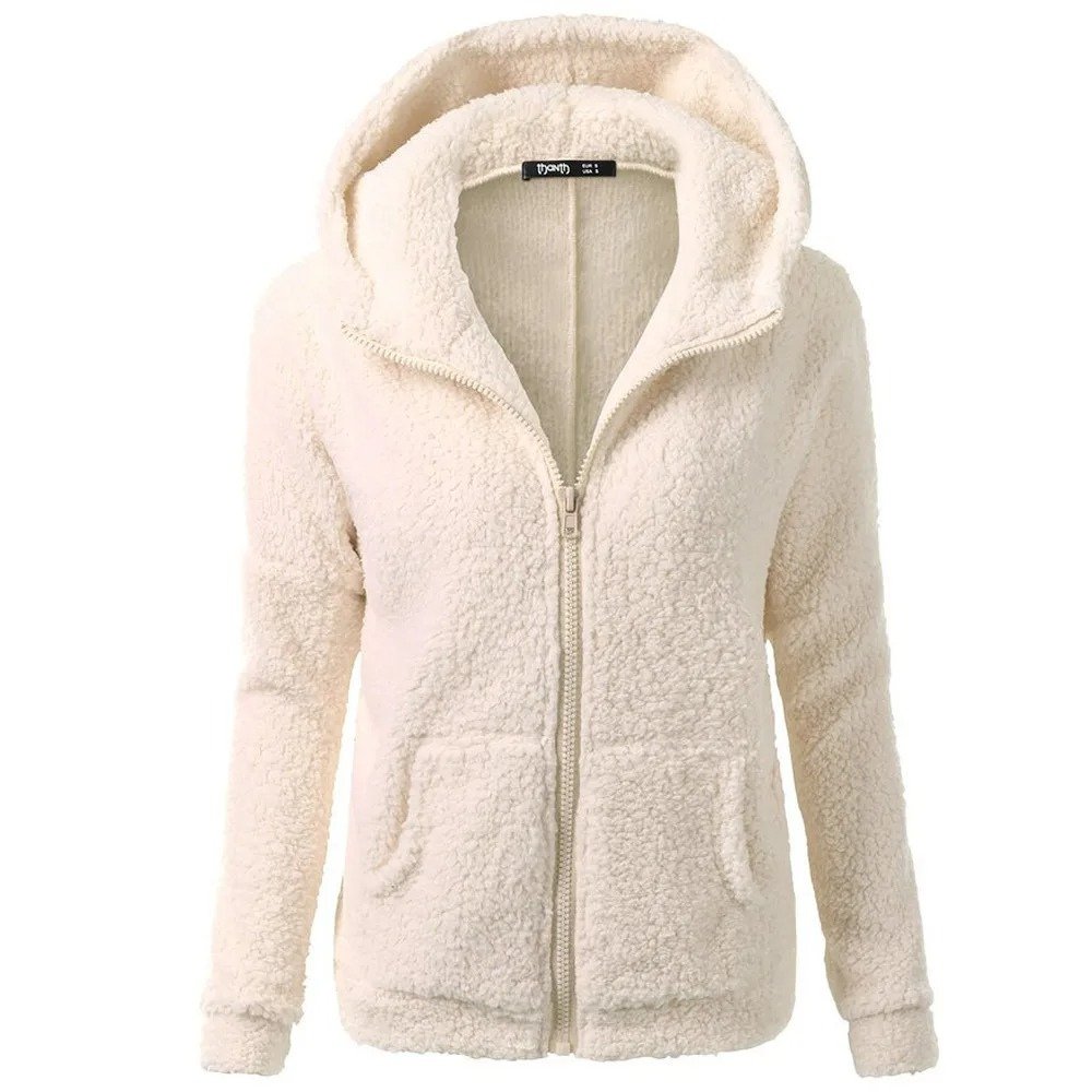 Bernadette - Teddy Fleece Vest Dames - Knuffelzacht - Met Capuchon en Zakken - ShanovaShanova