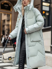 Yuna - Elegant Over-Knee Winter Jacket