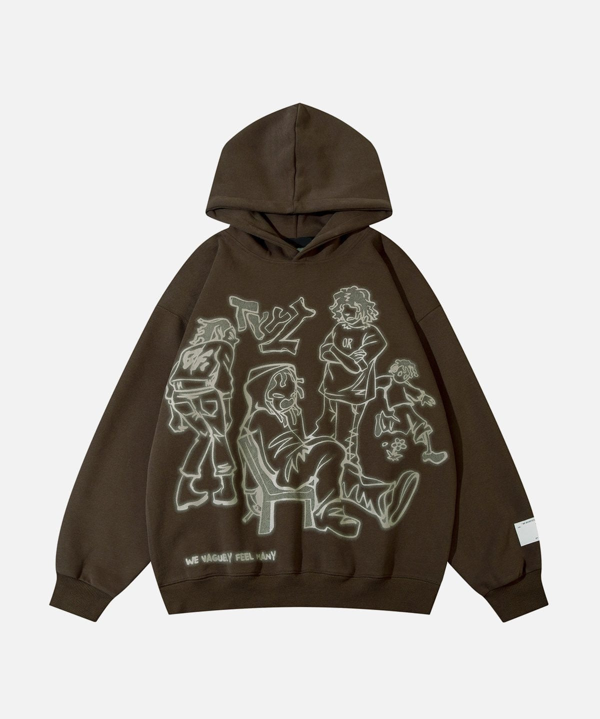 Cartoon Printed Streetwear Hoodie - ShanovaShanova