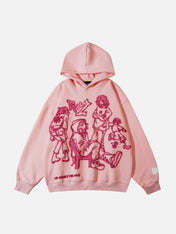 Cartoon Printed Streetwear Hoodie - ShanovaShanova