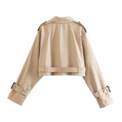 Cropped Trench Jacket - ShanovaShanova