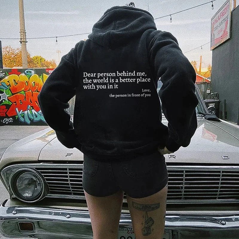 Dear Person Behind Me Hoodie - ShanovaShanova