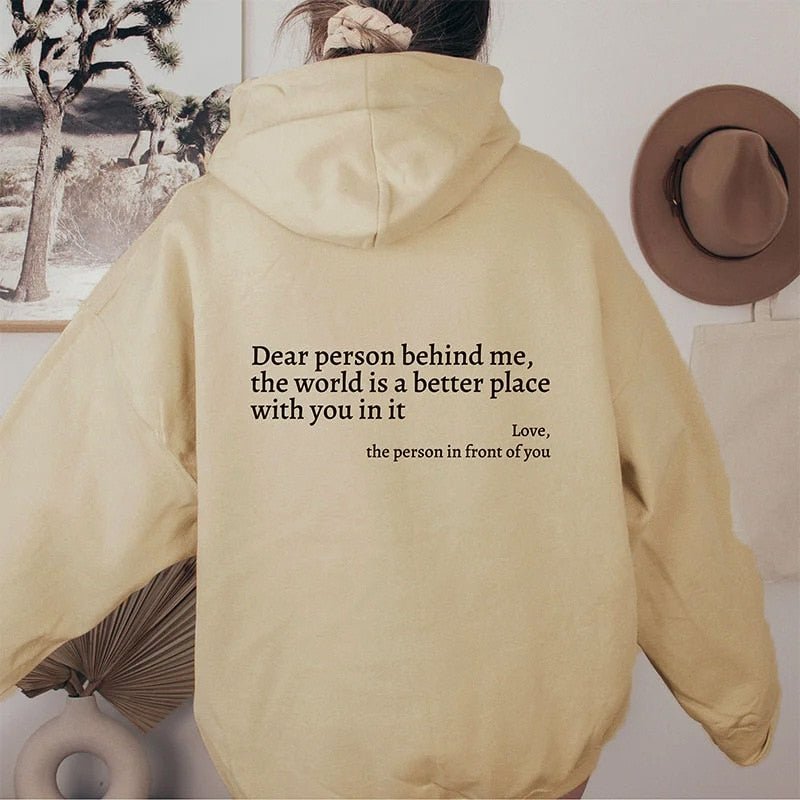 Dear Person Behind Me Hoodie - ShanovaShanova