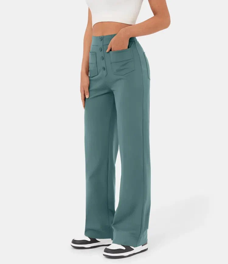 Elastische Straight leg pants | 1+1 GRATIS - ShanovaShanova