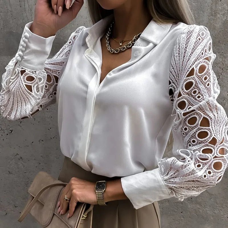 EleganzaMerletto | Kanten Blouse Voor Dames - ShanovaShanova