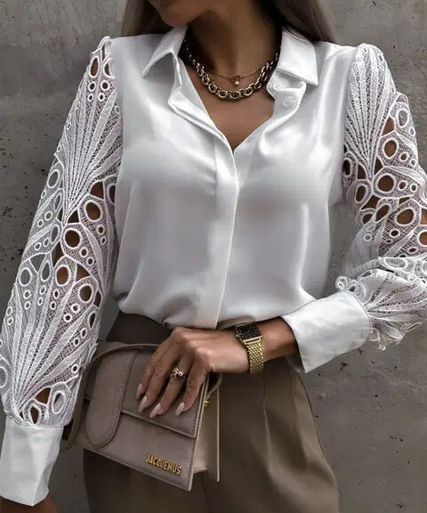 EleganzaMerletto | Kanten Blouse Voor Dames - ShanovaShanova