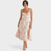 Fleur Floral Dress – Elegantie en Tijdloze Stijl | Perfect voor Elke Gelegenheid - ShanovaShanova