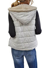 Fleur - Sherpa Voering Bodywarmer Dames - Gewatteerd - Regular Fit - Lichtgewicht - Herfst Winter - ShanovaShanova