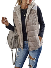 Fleur - Sherpa Voering Bodywarmer Dames - Gewatteerd - Regular Fit - Lichtgewicht - Herfst Winter - ShanovaShanova