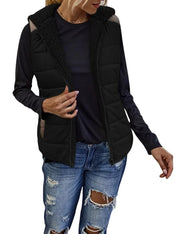 Fleur - Sherpa Voering Bodywarmer Dames - Gewatteerd - Regular Fit - Lichtgewicht - Herfst Winter - ShanovaShanova