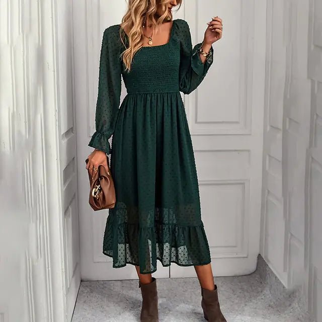 GAOVOT Ruffle Dress – Boho - Chic Elegantie voor Elke Gelegenheid - ShanovaShanova