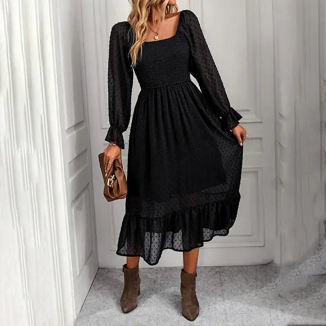 GAOVOT Ruffle Dress – Boho - Chic Elegantie voor Elke Gelegenheid - ShanovaShanova