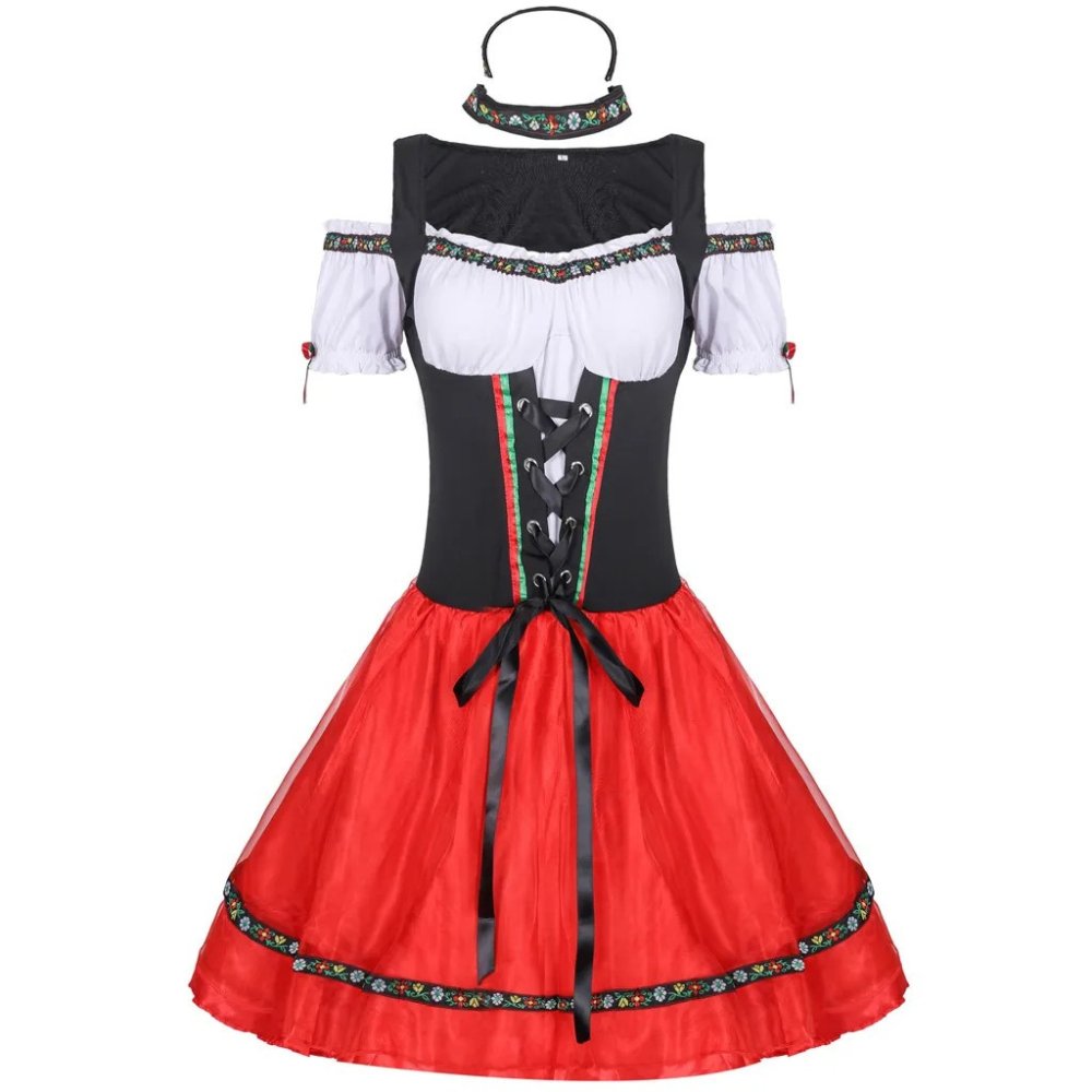 Helga - Oktoberfest Dirndl Jurk - Authentiek Design - Compleet Kostuum - ShanovaShanova