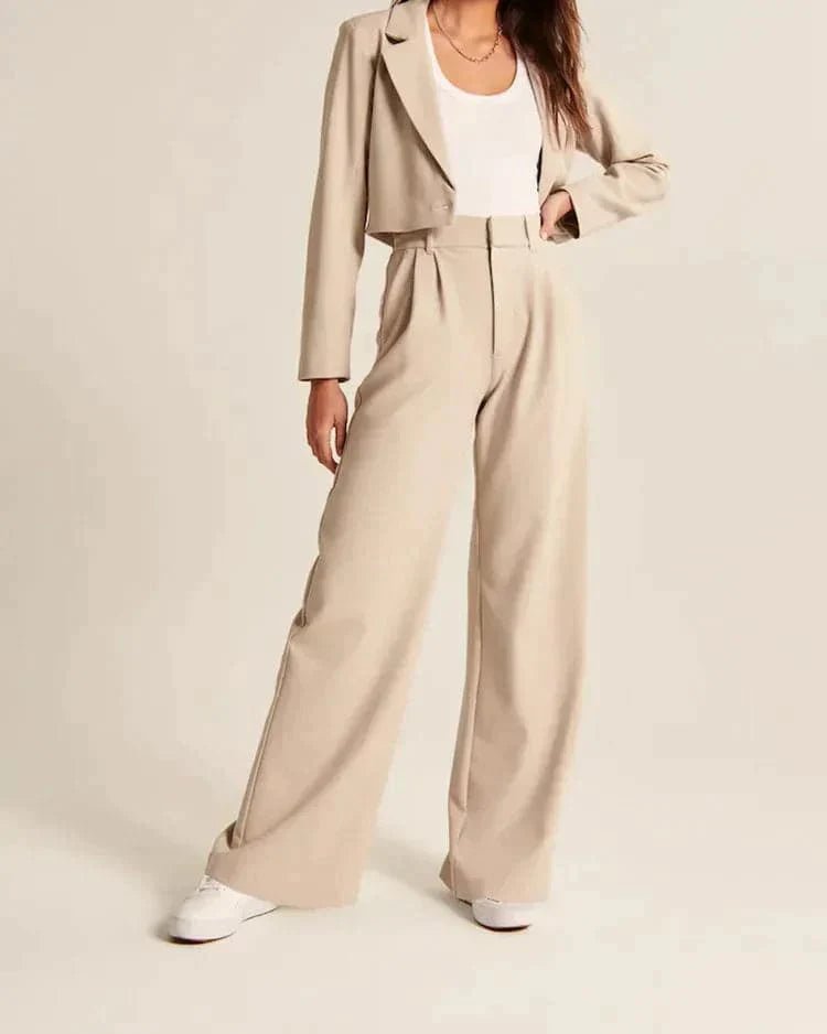 High Waist Wide leg Tailored Pants | 1+1 gratis - ShanovaShanova