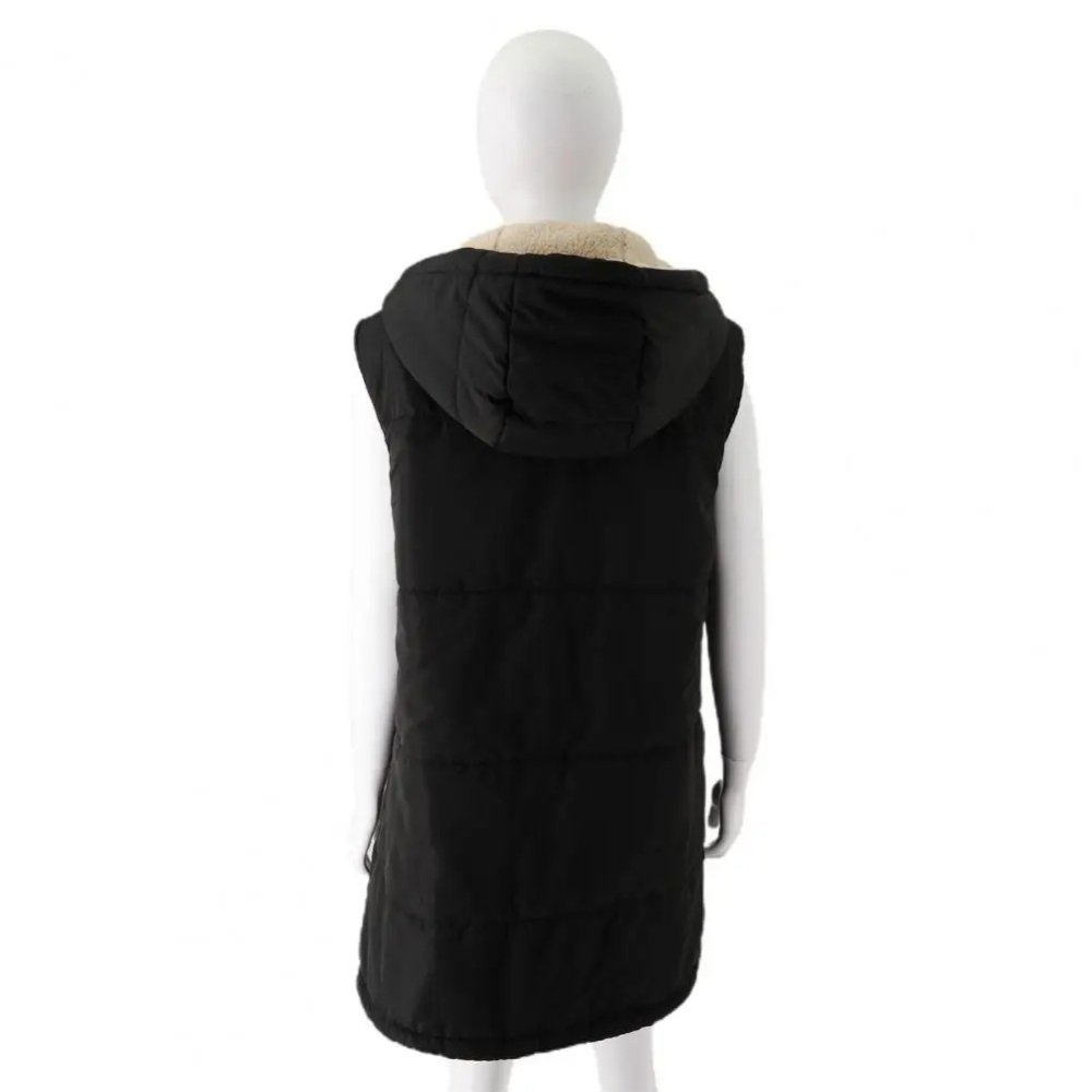 Isabella - Dames Bodywarmer - Sherpa Voering - Winter Gewatteerd - Lange Pasvorm - ShanovaShanova