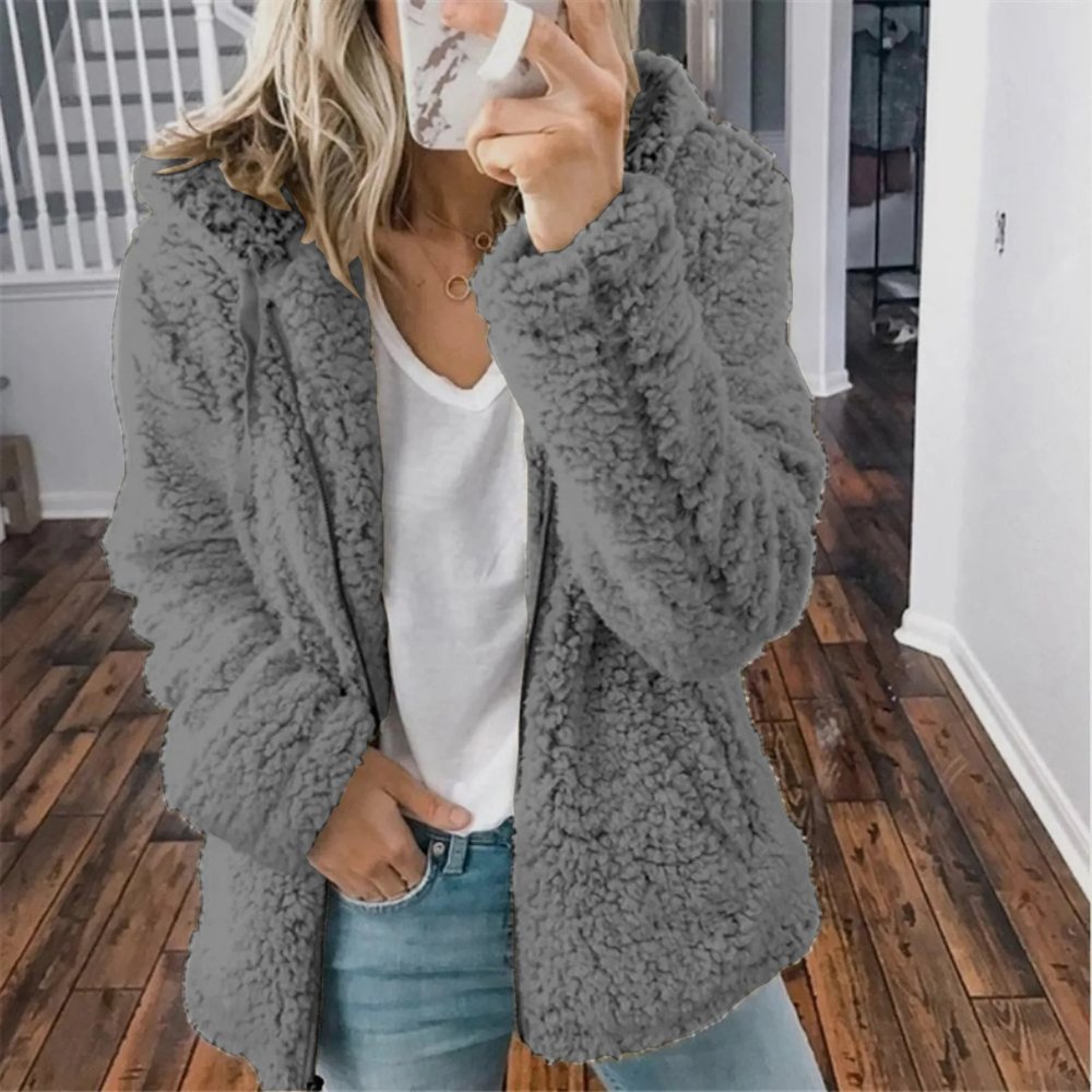 Isabelle - Oversized Teddy Vest Dames - Knuffelzacht Sherpa - Fleece - Casual Winterlook - ShanovaShanova