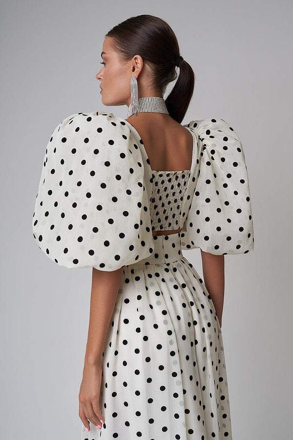 Montanari |Ellie Polka Dot Rok Set - ShanovaShanova