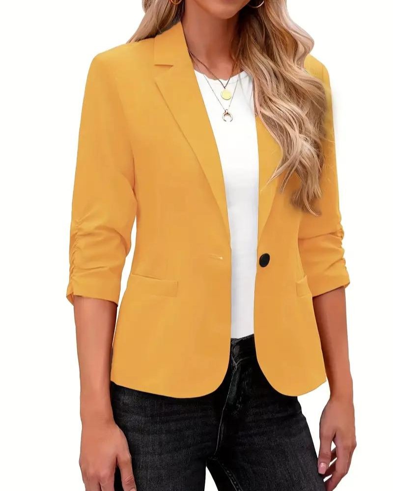 Peyton – Casual 3/4 Mouwen Reverskraag Blazer - ShanovaShanova