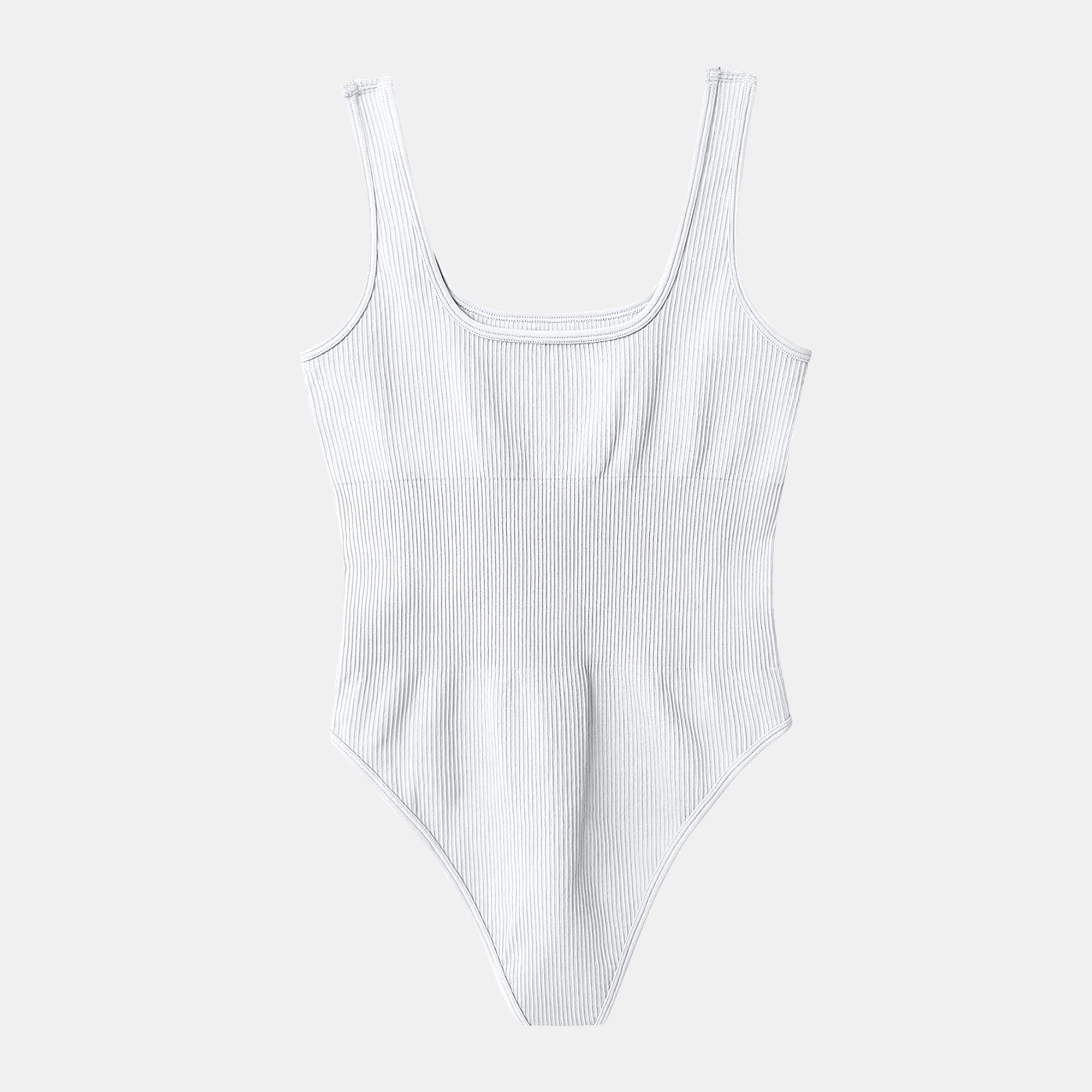 Ribbed Tank Cheeky Shapewear Bodysuit - ShanovaShanova