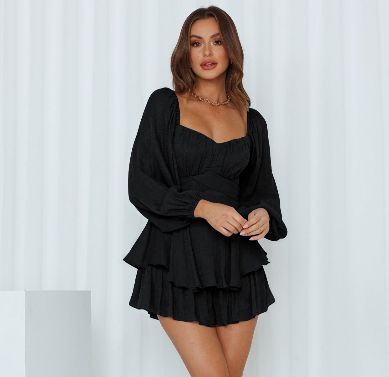 Ruffle Romper Dress - ShanovaShanova