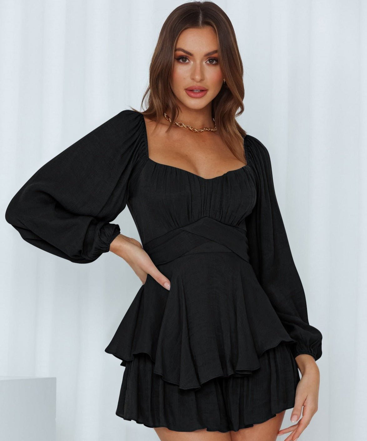 Ruffle Romper Dress - ShanovaShanova