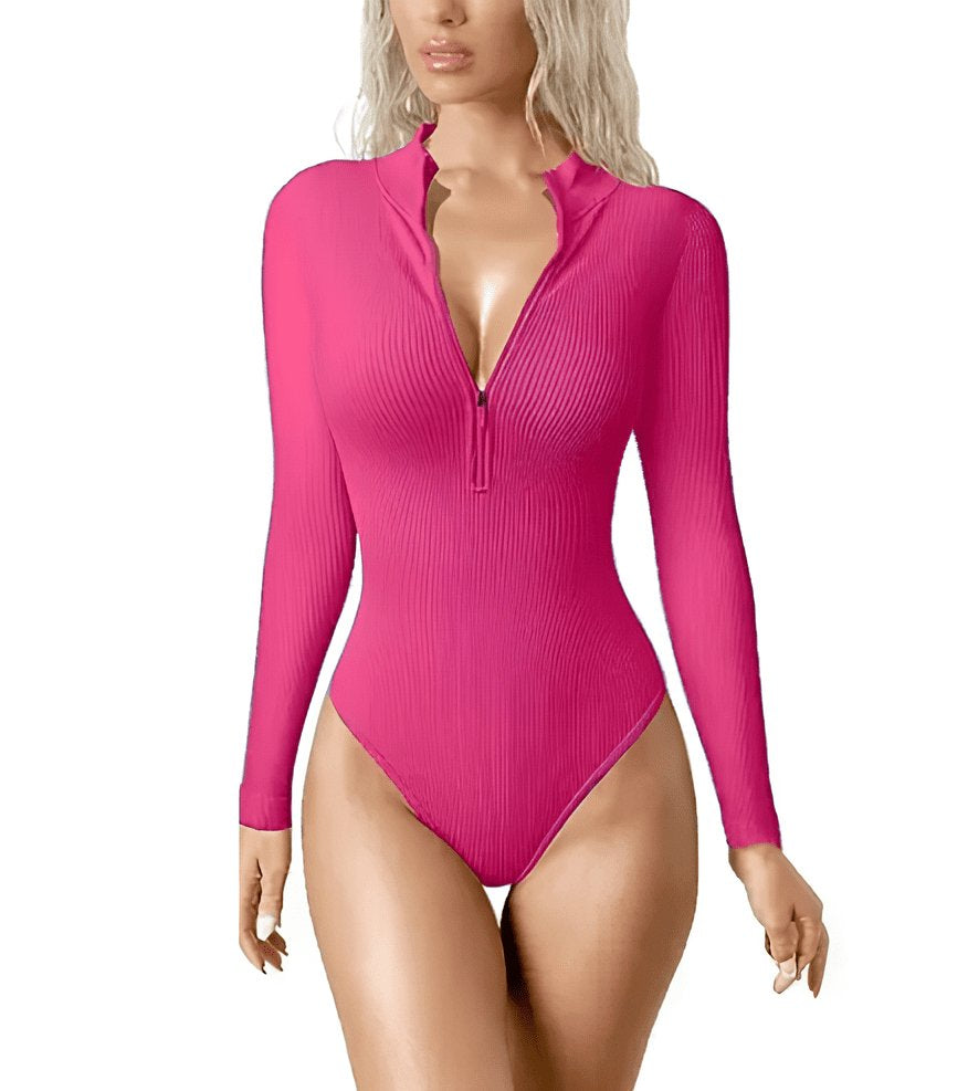 Snatched Zip - Up Bodysuit | Strak en Stijlvol - ShanovaShanova