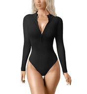 Snatched Zip - Up Bodysuit | Strak en Stijlvol - ShanovaShanova