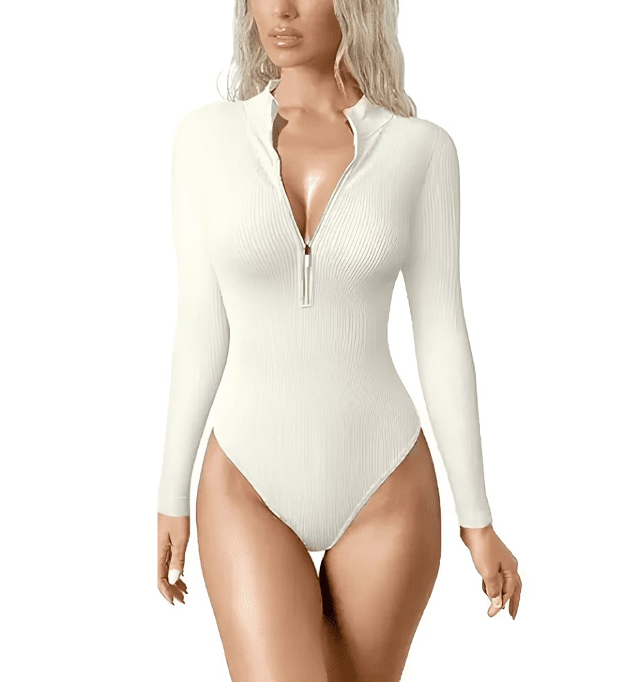 Snatched Zip - Up Bodysuit | Strak en Stijlvol - ShanovaShanova