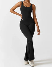 Solara Flare Backless Jumpsuit - ShanovaShanova