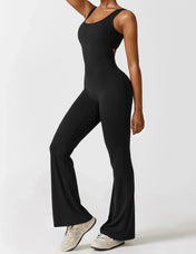 Solara Flare Backless Jumpsuit - ShanovaShanova