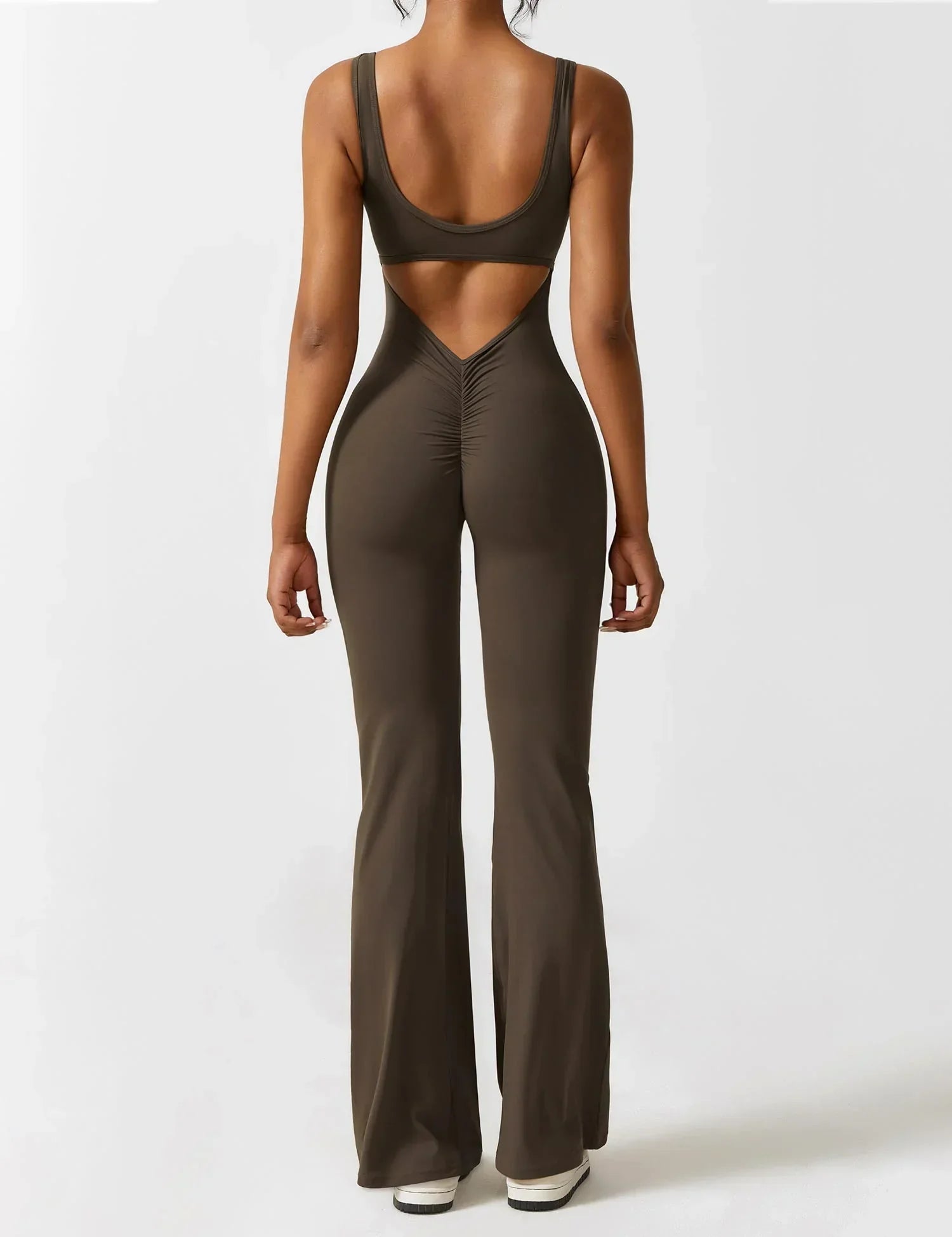 Solara Flare Backless Jumpsuit - ShanovaShanova