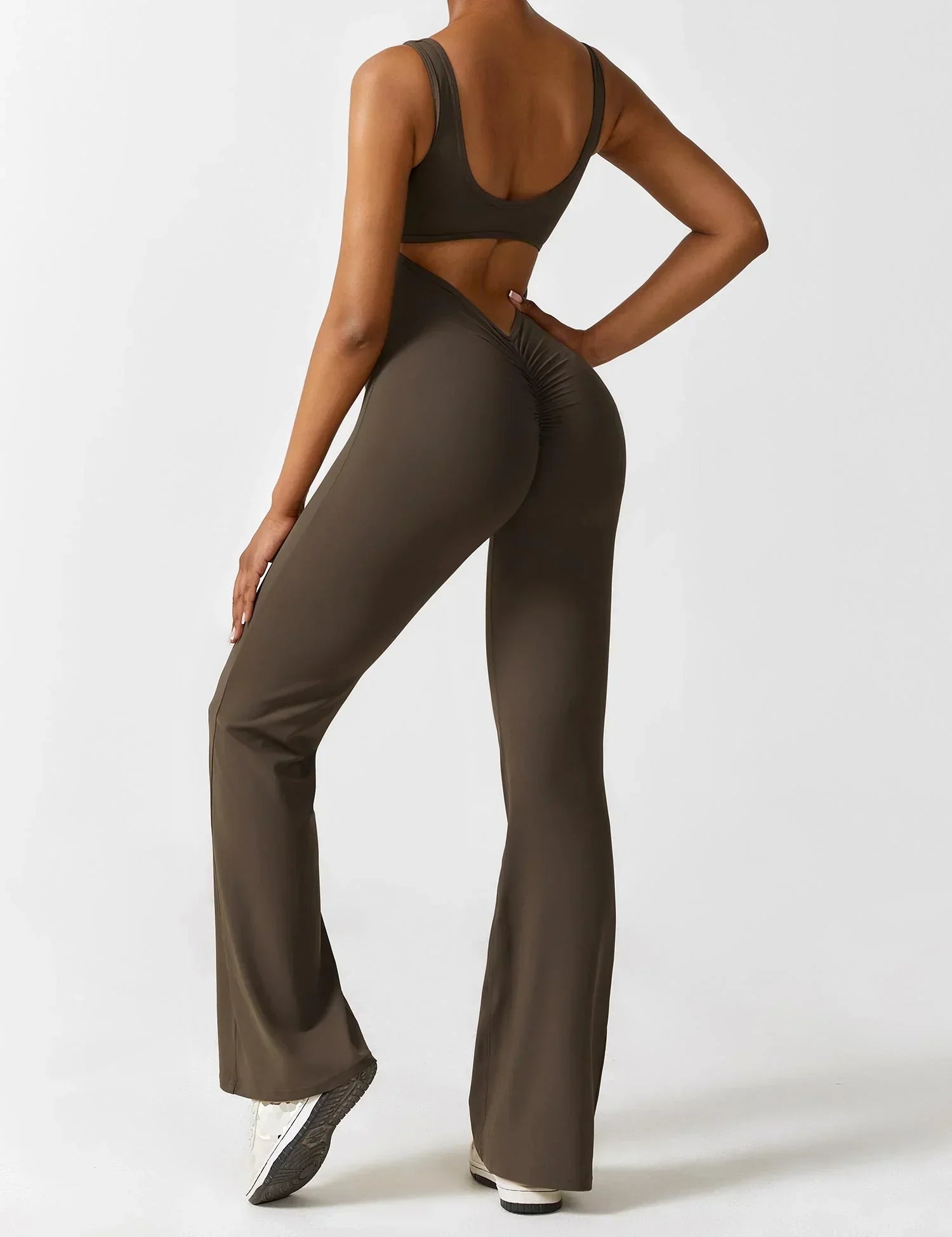 Solara Flare Backless Jumpsuit - ShanovaShanova