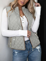 Sophie and Co - Gewatteerde Dames Bodywarmer - Diamantstiksels - Regular Fit - Polyester - Herfst Lente Essentials - ShanovaShanova