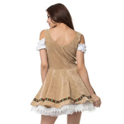 Tatjana - Oktoberfest Dirndl Jurk - Kanten Rok - Korsetlint - ShanovaShanova