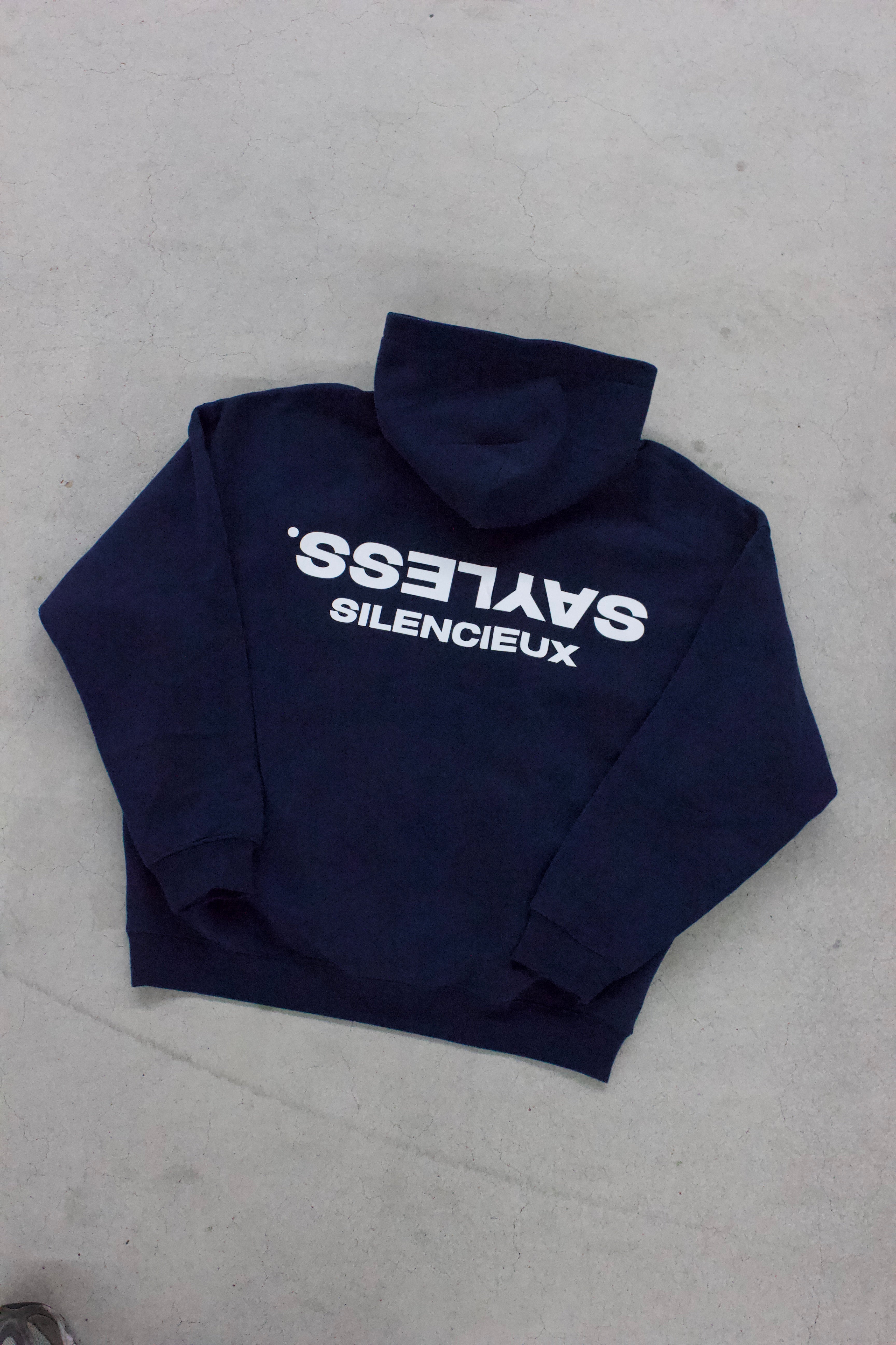 SILENCIEUX HOODIE MIDNIGHT BLUE