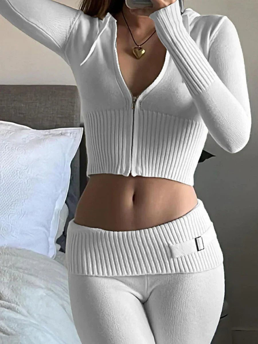 Two Piece Knit Set | Loungewear Set - ShanovaShanova