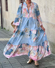 Veerle | Loose Fit Maxi Dress met Bloemenpatroon - ShanovaShanova